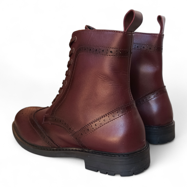 branded brogue boot for mens