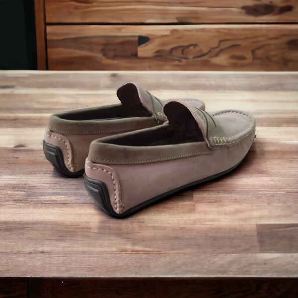 branded leather loafers for men