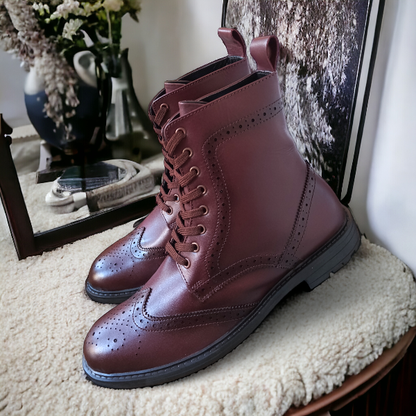 branded brogue boot for mens