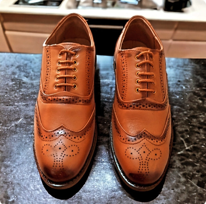 real leather formal shoes men