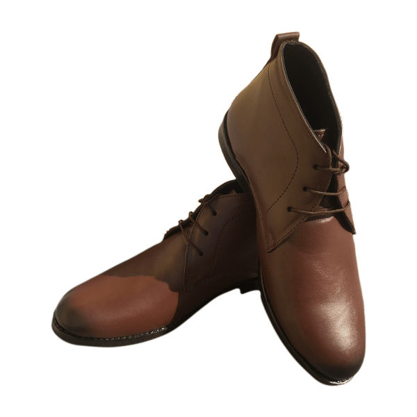 PhaBhu Real Leather Brown Chukka Boot