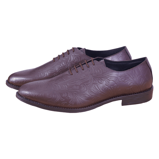 PhaBhu Genuine Leather Whole Cut Oxford Shoes Men