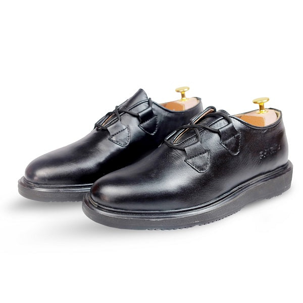 100% Original Black Leather Italian Leather Wholecut Formal Shoes for Men