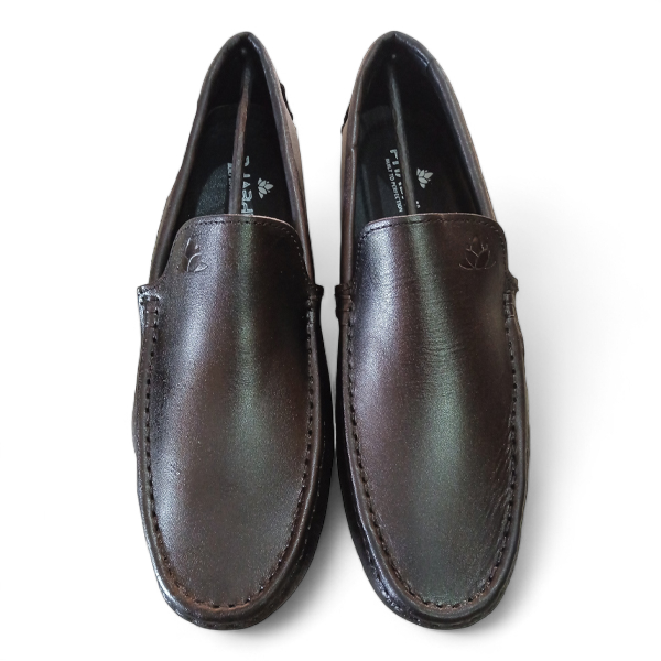 black leather loafer for men