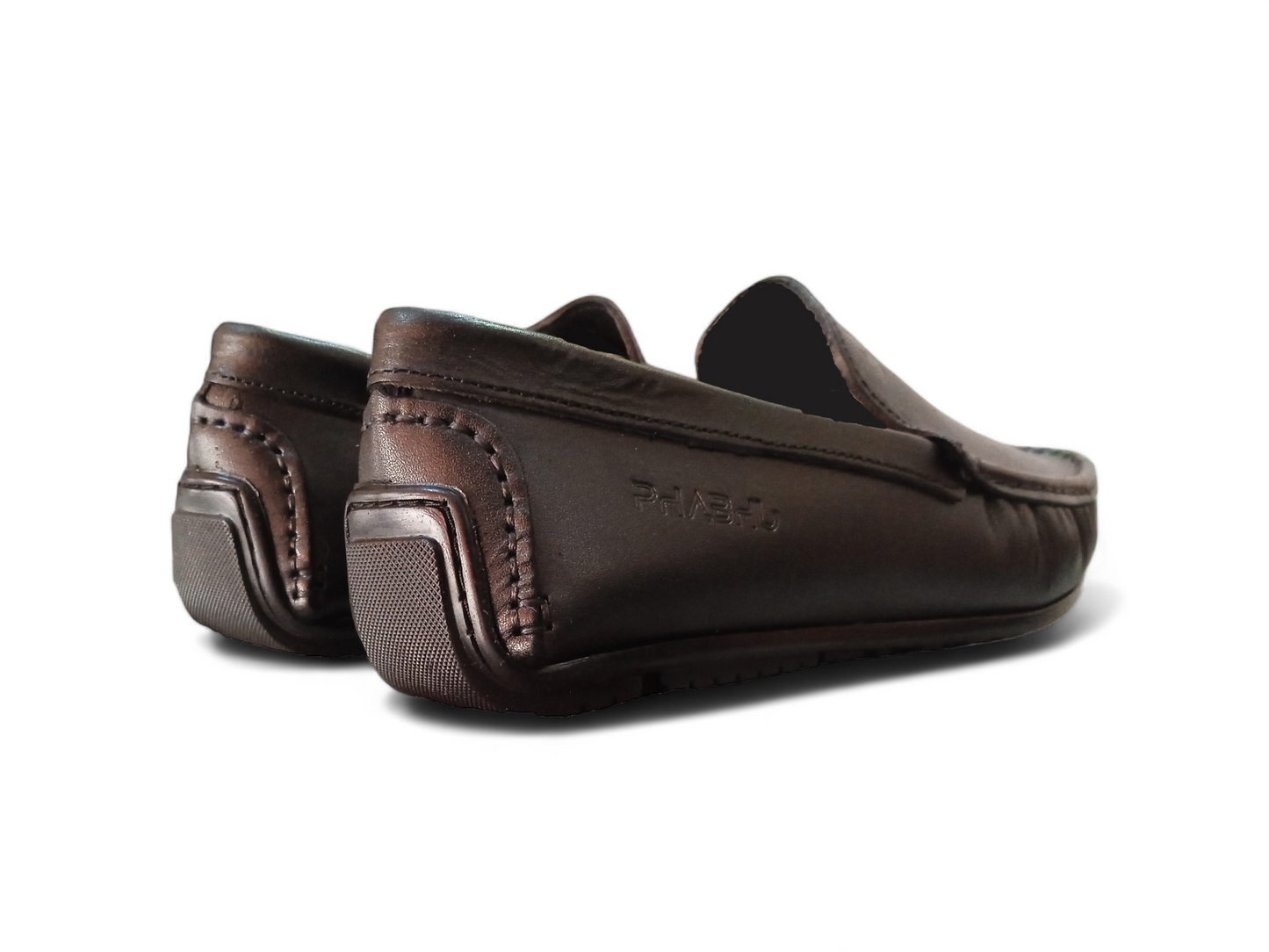 original black leather loafer for men