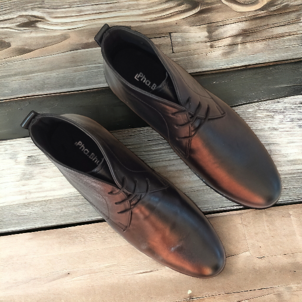 genuine leather chukka boots
