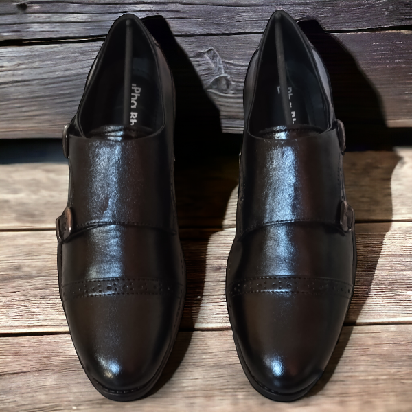 buy black monk shoes men