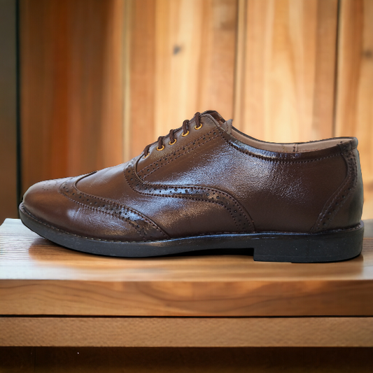 brown wingtip brogue shoes men