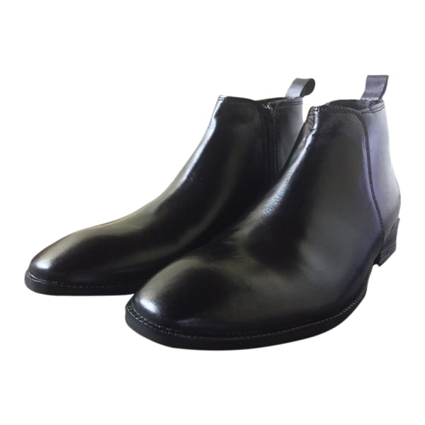 phabhu leather black zipper boot