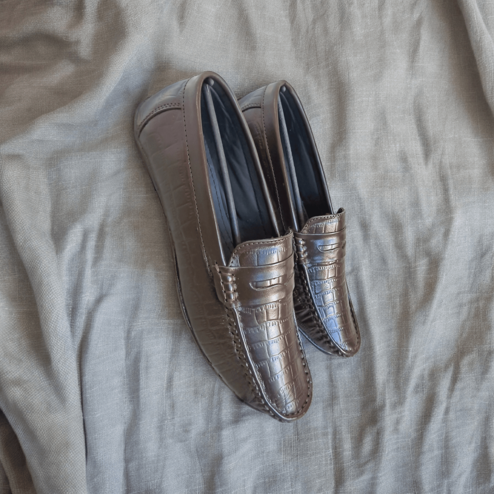 genuine leather moccasins for men