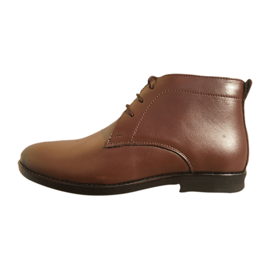 PhaBhu Real Leather Brown Chukka Boot