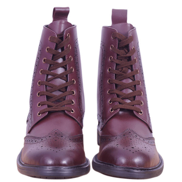 PhaBhu Leather High Neck Leather Boots for Men